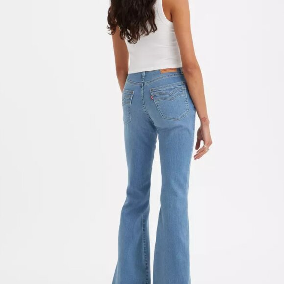 Levi's 726 High Rise Flare Split Hem Women's Light Wash Jeans Size 27 - Picture 10 of 10